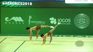 Republic of Korea (KOR) - 2018 Aerobic Worlds, Guimaraes (POR) - Mixed Pair Qualifications