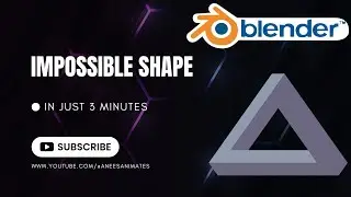 An easy tutorial on 3D Impossible Shape Blender 4.3