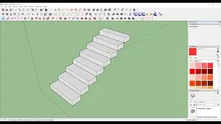 sketchup 3D staircase