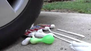 2020 crunching soft toys under car compilation ❤️oddly satisfying 🔥🔥