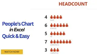 How to Create People's Chart in Excel | Excel People Graph | Infographics in Excel