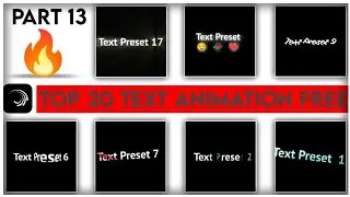 Top 20 🔥Alight Motion Rays Text Animation Presets ||AlightMotion Preset Download Free 20