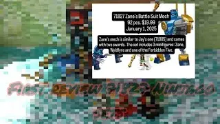 WORLD FIRST 2025 LEGO NINJAGO SET REVIEW 71827 ZANE'S BATTLE SUIT MECH