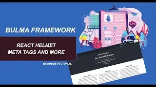 Enhance SEO with React Helmet: Meta Tags and More | Learn Bulma CSS Framework