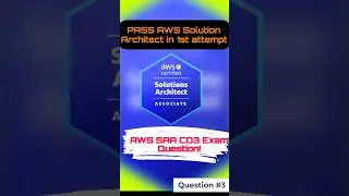 #question3 AWS SAA CO3 #awscertification #cloudcomputing #aws #certification #music #hiphop #emenim