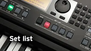 Korg EK-50 Features - Set list