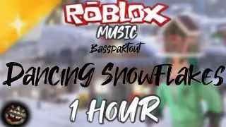 ROBLOX Music: Basspartout - Dancing Snowflakes [Work at a Pizza Place Winter Day] (1 HOUR!)