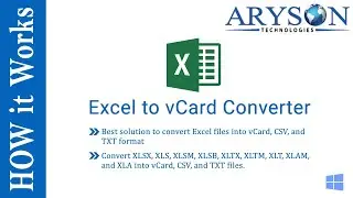 Convert Excel Spreadsheet to vCard & CSV using Excel to vCard Converter