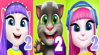 My Talking Angela2 vs My Talking Tom2 |Talking Tom2 Cupid Tom Gameplay Andriod ios 2024 Ep3992