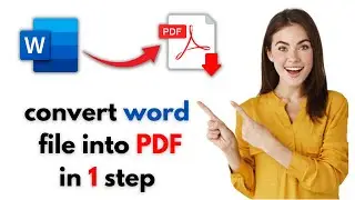 how to convert word to pdf in laptop || word to pdf