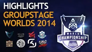 Worlds Highlights - Group Stage 1 Best Plays (Season 4 World Championship)