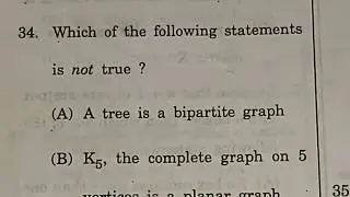 SET Exam Mathematics Graph Theory Important Question