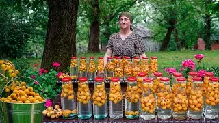 Abundant Maltese Plum Harvest: Fresh Jam and Compote Making in the Village