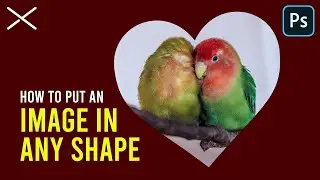 How To Put an IMAGE in Any SHAPE | Photoshop Tutorial For Beginners
