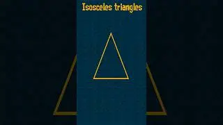 Learn the properties of an isosceles triangle #learnmath #geometry #minitymaths