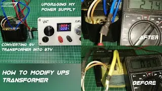 How to get 30v 10Amp power supply from old ups transformer | how to modify ups transformer | DIY