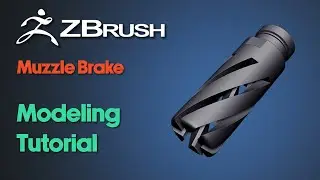 ZBrush Beginner Modeling Tutorial | Muzzle Brake