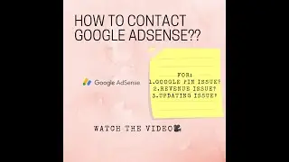 How to Contact Google Adsense 