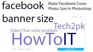 How To Make Facebook Cover Photo Size In Photoshop (facebook banner size)