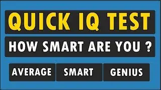 IQ Test For Genius Only - How Smart Are You ?