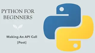 #38 Python for Beginners: Making an API call [Post] using Python