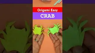 How to Make Origami Easy Crab #origami #origamidiy #origamiart #origamianimal