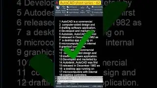 ✅Automatic Text Numbering in AutoCAD | ⚡️AutoCAD shorts - 62 #shorts #new #autocad