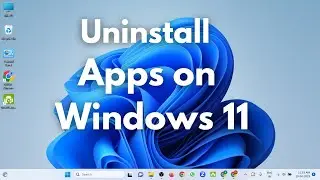 how to uninstall programs on windows 11