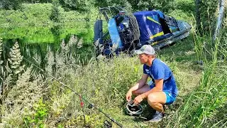 НА ДИКИХ БЕРЕГАХ С АЭРОЛОДКОЙ! Рыбалка в реальной глуши на закидушки