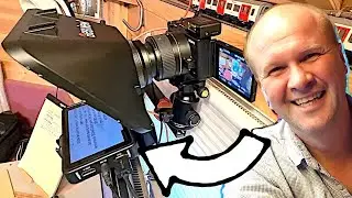 How to setup TELEPROMPTER for YouTube! My DESVIEW T3 prompter on Sony ZV-1 camera...