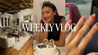 VLOG | beauty maintenance, birthday party, & home updates