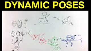 Simple tips on drawing & sketching the figure in dynamic poses