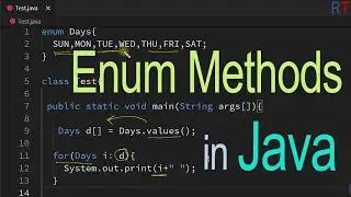Java-53- Enum Methods in Java || Java Programming
