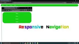 Responsive & hover Navigation in HTML & CSS  no bootstrap use computer