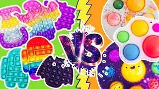 Pop Its VS Simple Dimple Haul From Amazon Fidget Toys