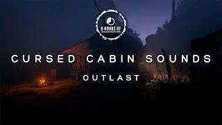 Creepy Old Cabin Ambience | Windy Landscape Wind Sound Effect and Bonfire Sound Effect for Sleep