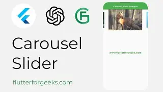 Flutter Tutorials : Create a Carousel Slider Example App in Flutter Step by Step