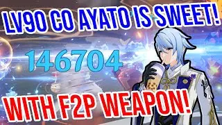 C0 Ayato is SWEET! 4★ Weapon Showcase! Genshin Impact