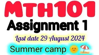 Mth101 Assignment 1 Solution 2024||#mth101 #assignment #1  #2024