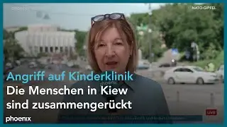 Kiew: Korrespondentin Birgit Virnich zum Raketenangriff auf ein Kinderkrankenhaus am 09.07.24