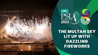 The Multan sky lit up with dazzling fireworks 🎆💫 | HBL PSL 8 | MI2T