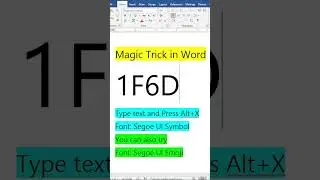 Magic Tricks | MS WORD | Shortcut keys #msword #computer #tricks