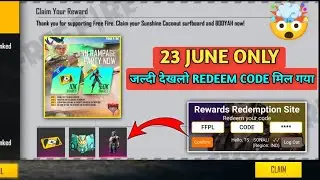 Free Fire 23 June Custom Card And Annihilator Bundle Redeem Code | Free Fire Redeem Code Today | FF