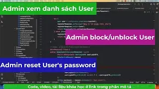 012-Viết các api lấy danh sách user, reset password, block user