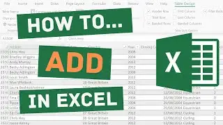 How to Add in Excel - Quick and Easy Tutorial