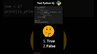 Python Code IQ Test #1