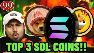 TOP 3 SOLANA MEME COINS TO BUY TODAY **100X Meme Coin Opportunities!!**