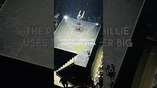 Billie Eilish crawls out from the stage during her performance 🤣😅