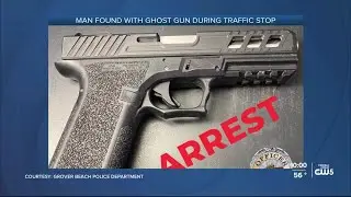 Man found with illegal ghost gun during traffic stop in Grover Beach