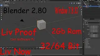 How to download blender 2.80 in 2gb ram 32bit/64bit window 7.8.10 || liv proof || Master King Gaming